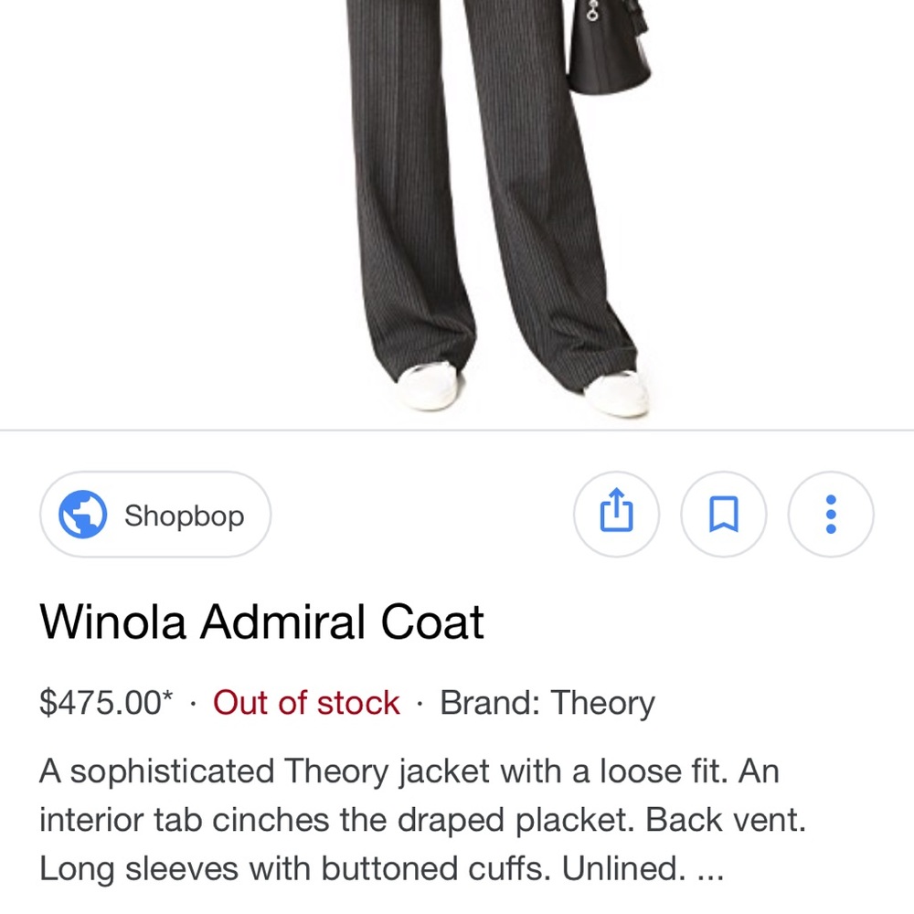 Nwot Theory Blazer Winola Admiral Cape Size 10 - image 3